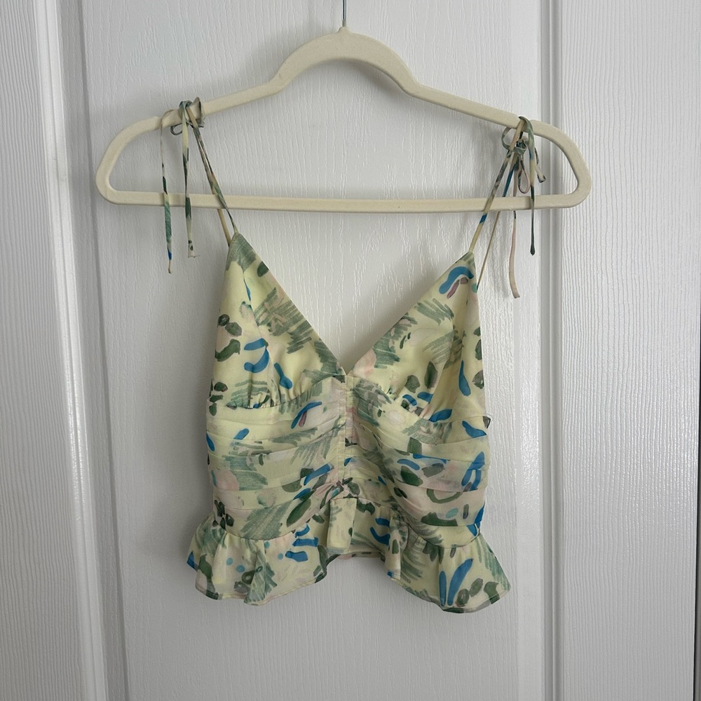 Wilfred Floral Chiffon Tank top